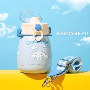 【BEDDYBEAR 杯具熊】大耳狗大容量保溫吸管直飲水壺  保溫嘟嘟桶 兒童水壺850ml