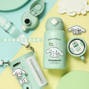 【BEDDYBEAR 杯具熊】四葉草系列頑皮大耳狗兒童保溫瓶316不鏽鋼保溫瓶  兒童水壺 630ml