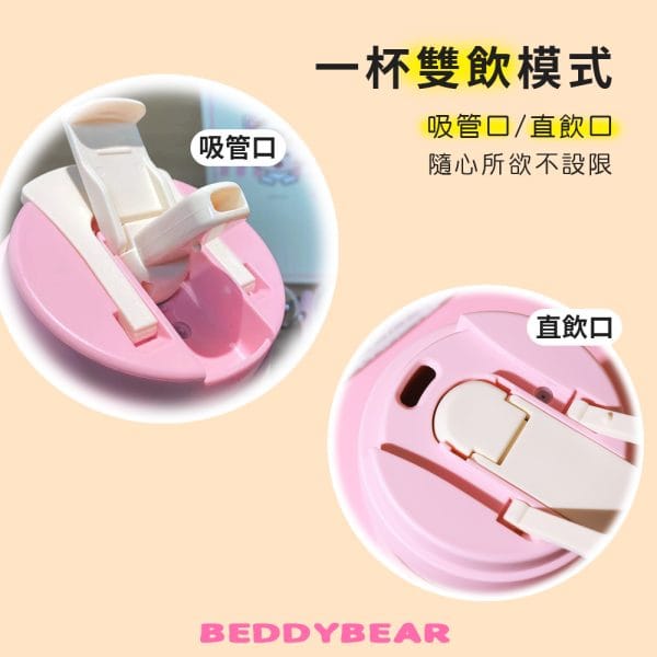 【BEDDYBEAR 杯具熊】櫻桃小丸子輕心保溫咖啡杯 316不鏽鋼保溫杯 陶瓷保溫杯 咖啡隨行杯 500ml：圖片 3