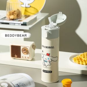 【BEDDYBEAR 杯具熊】玩潮大耳狗中透彈蓋保溫杯 彈蓋316不鏽鋼保溫瓶 保溫吸管杯480ml