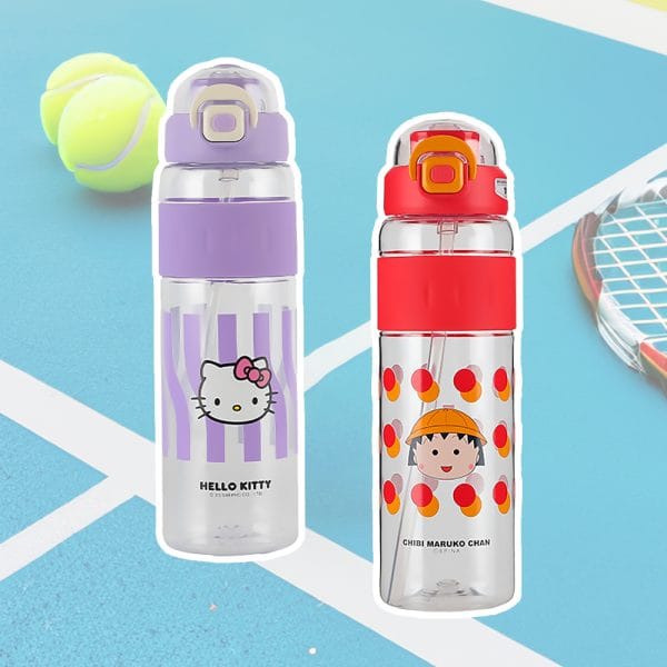 【BEDDYBEAR 杯具熊】大容量雙飲運動水壺 櫻桃小丸子TRITAN水壺 KITTY吸管杯1100ml：圖片 3