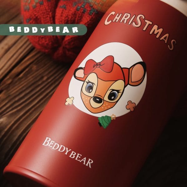 【BEDDYBEAR 杯具熊】聖誕幸運鹿彈跳保溫杯 彈蓋 316不鏽鋼保溫瓶 直飲杯 380ml：圖片 3
