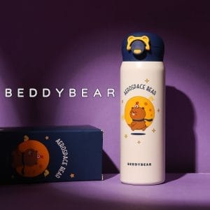 【BEDDYBEAR 杯具熊】月球熊彈跳直飲保溫杯 彈蓋 316不鏽鋼保溫杯 彈蓋316保溫杯 470ml