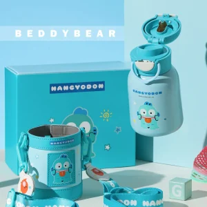 【BEDDYBEAR 杯具熊】人魚漢頓妙趣雙飲兒童保溫瓶  316不鏽鋼保溫瓶  吸管杯 直飲杯 480ml