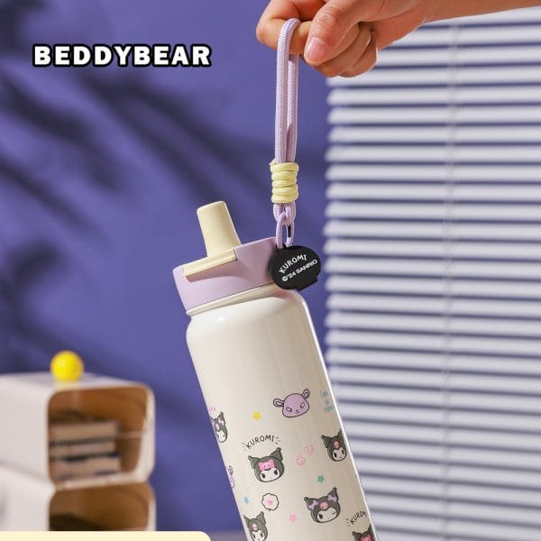 【BEDDYBEAR 杯具熊】酷洛米筒筒雙飲316不鏽鋼保溫瓶 大容量吸管杯 780ml(Kuromi)：圖片 5