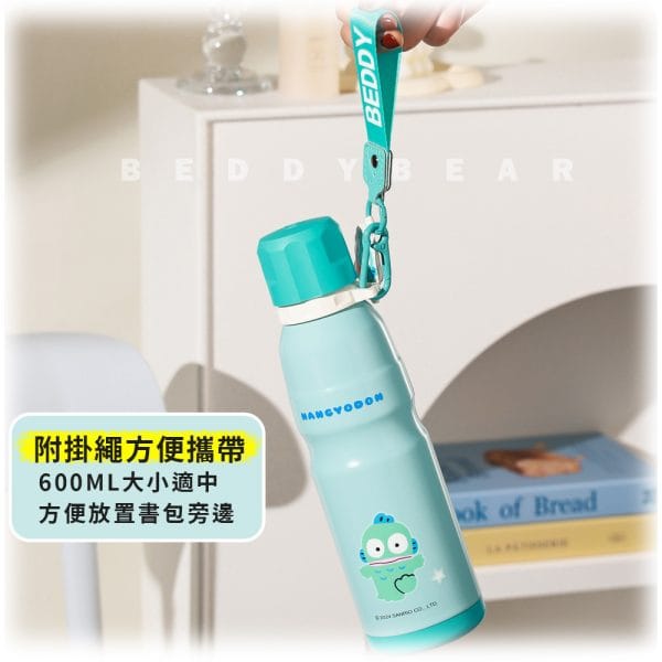 【BEDDYBEAR 杯具熊】人魚漢頓運動直飲保溫杯 316不鏽鋼保溫瓶 旋蓋運動水壺 600ml：圖片 4
