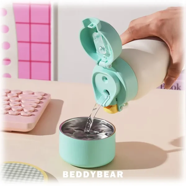 【BEDDYBEAR 杯具熊】帕恰狗 / 美樂蒂分倉雙飲316不鏽鋼保溫瓶 彈蓋直飲保溫杯 吸管杯 530ml：圖片 7