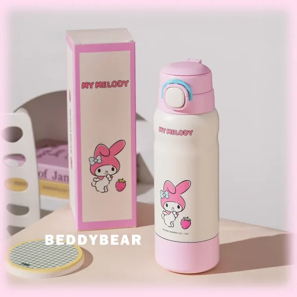 【BEDDYBEAR 杯具熊】帕恰狗 / 美樂蒂分倉雙飲316不鏽鋼保溫瓶 彈蓋直飲保溫杯 吸管杯 530ml：圖片 8