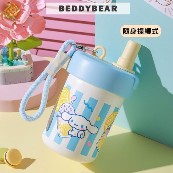 【BEDDYBEAR 杯具熊】大耳狗果萃茶水分離杯  316不鏽鋼保溫杯 保溫泡茶隨行杯 吸管杯450ml：圖片 3