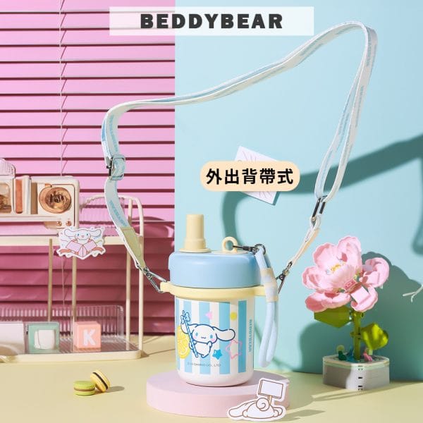 【BEDDYBEAR 杯具熊】大耳狗果萃茶水分離杯  316不鏽鋼保溫杯 保溫泡茶隨行杯 吸管杯450ml：圖片 4