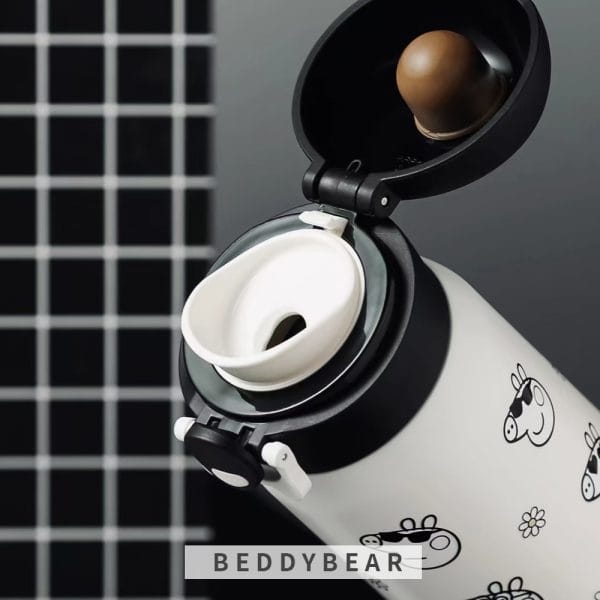 【BEDDYBEAR 杯具熊】小豬佩奇316不鏽鋼保溫瓶 彈蓋直飲保溫杯470ml (Peppa pig)：圖片 3