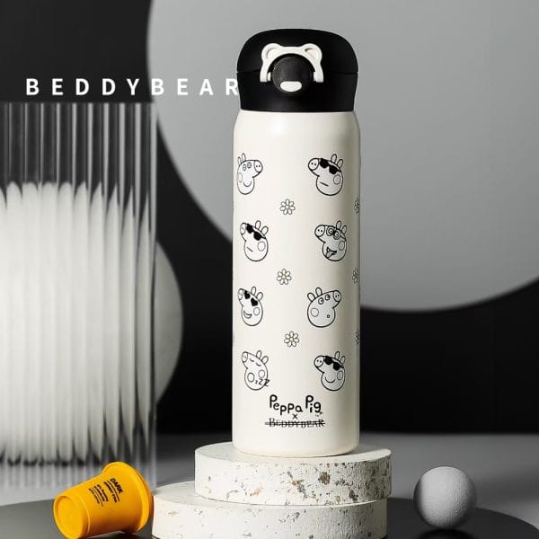 【BEDDYBEAR 杯具熊】小豬佩奇316不鏽鋼保溫瓶 彈蓋直飲保溫杯470ml (Peppa pig)：圖片 6
