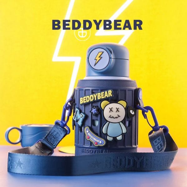 【BEDDYBEAR 杯具熊】豌豆系列兩蓋兒童保溫瓶316不鏽鋼保溫瓶  兒童水壺 630ml：圖片 8
