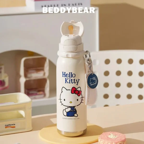 【BEDDYBEAR 杯具熊】 KITTY 銳氣雙飲316不鏽鋼保溫瓶 運動水壺 直飲保溫杯 吸管杯600ml：圖片 7